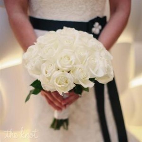 White Rose Bridal Posy