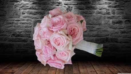 Pink Rose Bridal Posy