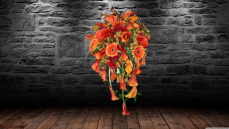 Orange Bridal Teardrop