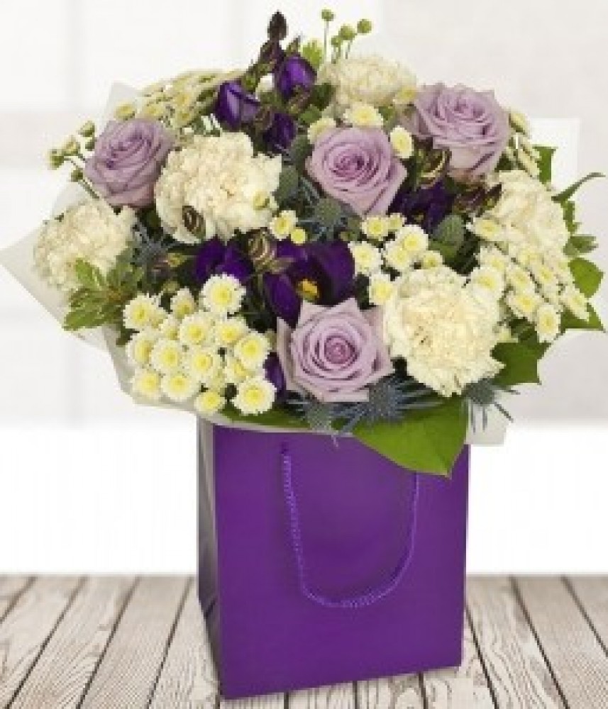 Lilac Rose Bouquet Rosa Florist