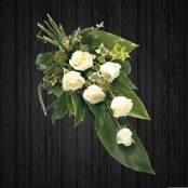 6 White Roses Sheaf - SHE13