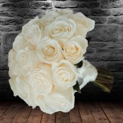 White Rose Bridal Posy